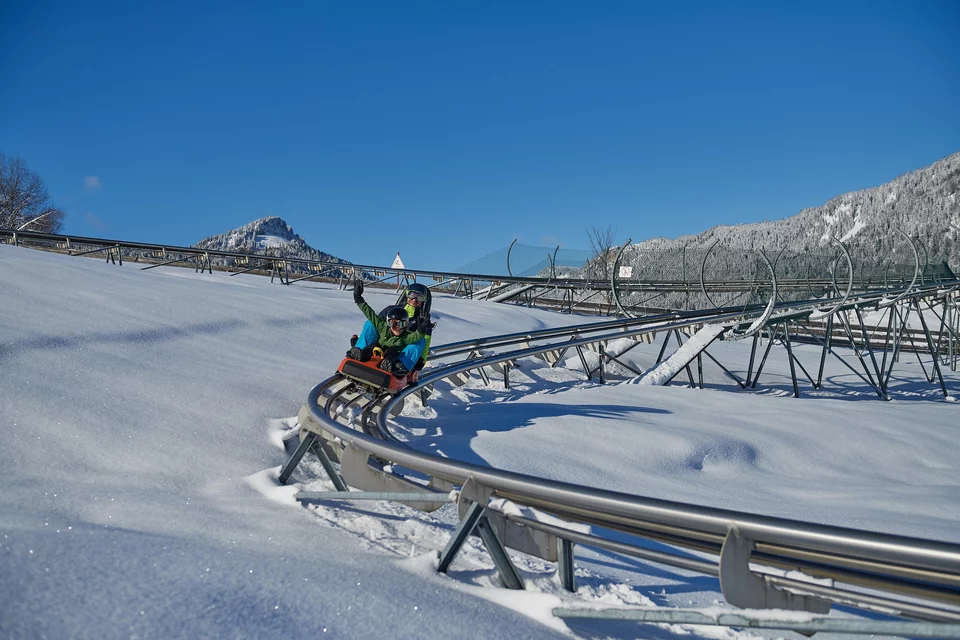 Summer and winter toboggan run Allg u Coaster S llereckbahn in